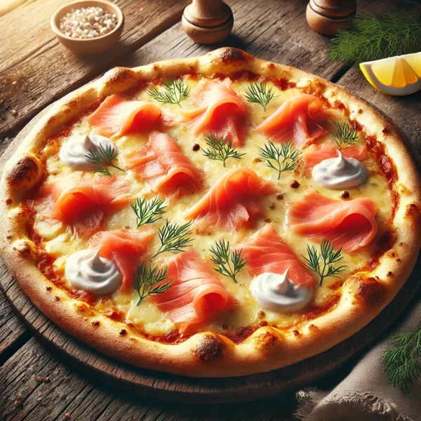 PIZZA SAUMON MEGA